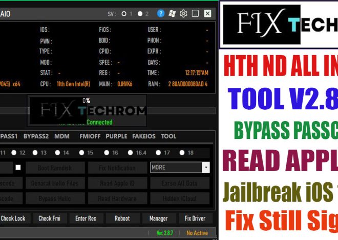 HTH ND ALL IN ONE TOOL V2.8.6.1 Bypass Passcodes