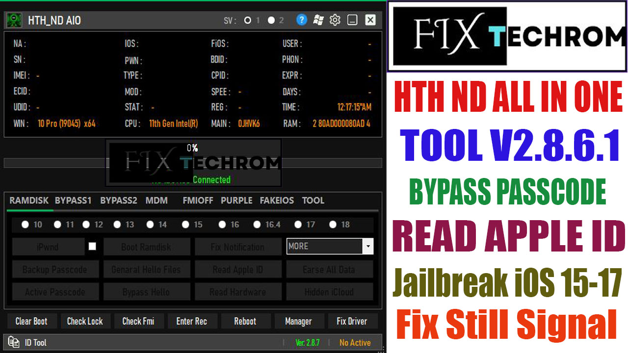 HTH ND ALL IN ONE TOOL V2.8.6.1 Bypass Passcodes