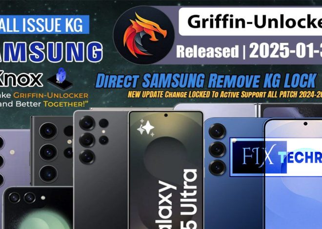 Griffin Unlocker V2025.01.30 Removed KG/FRP/MDM/Knox It Admin Security