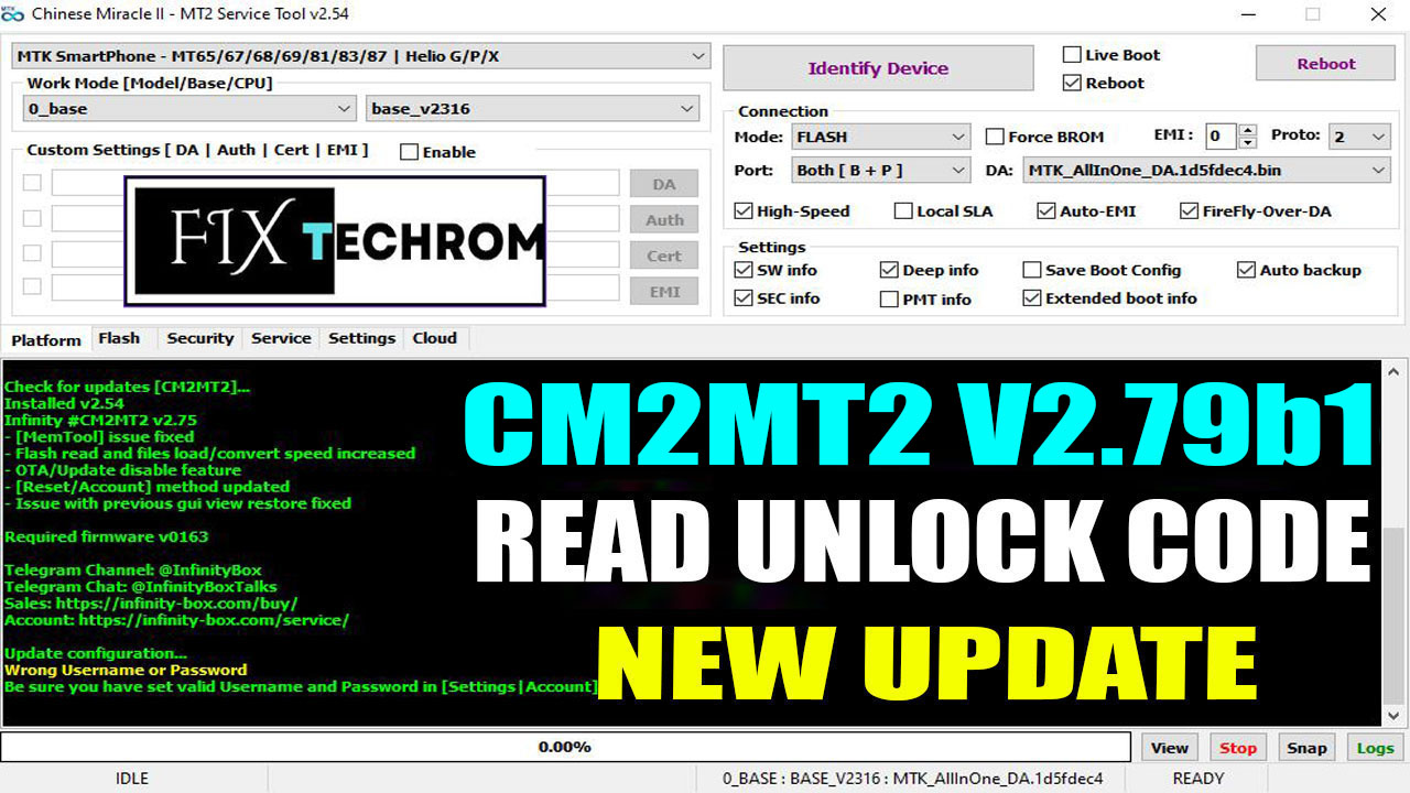 Infinity CM2MT2 V2.79b1 Free Bootloader Unlock 2025