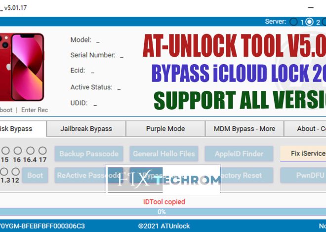 ATUnlock Tool V5.01.17 Bypass iCloud Lock 2025
