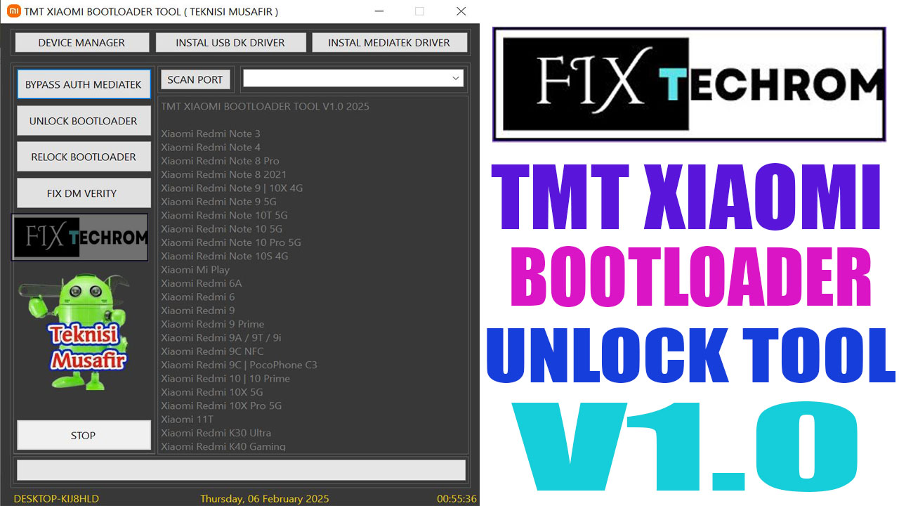 TMT Xiaomi Bootloader Unlock Tool V1.0 Free Download