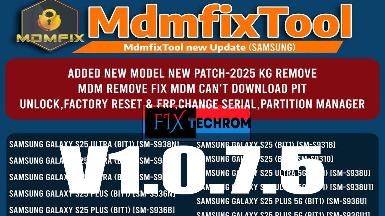 MDM Fix Tool V1.0.7.5 New Update Free MDM Removal 2025