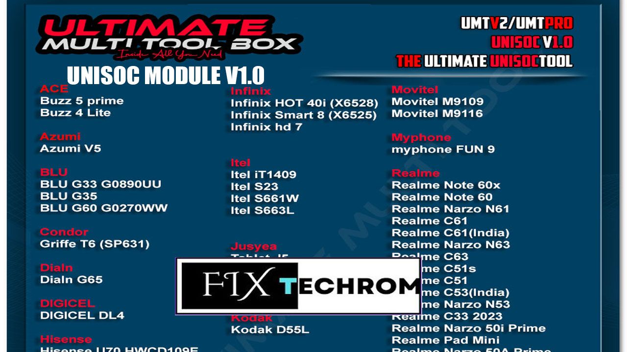 UMT Pro Unisoc Module v1.0 Remove FRP Lock 2025