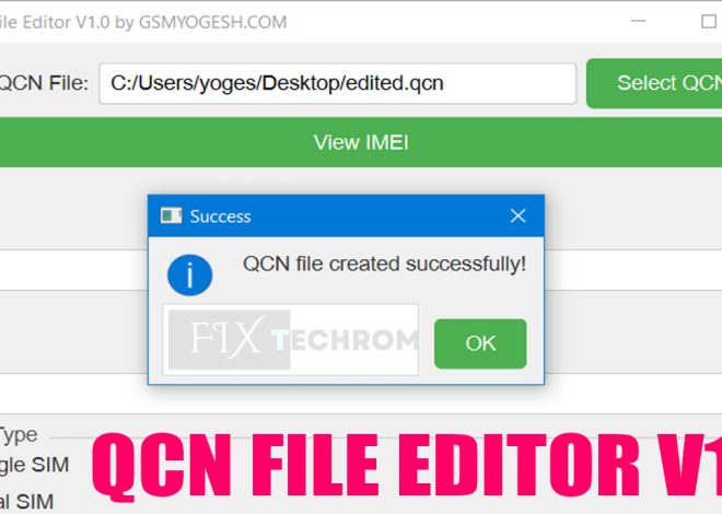 QCN File Editor V1.0 Free Modify IMEI Number