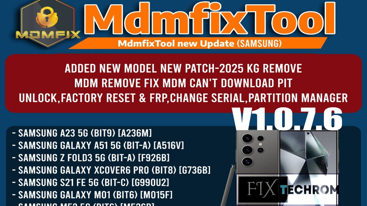 MDM Fix Tool V1.0.7.6 Latest Update Free Xiaomi Auth