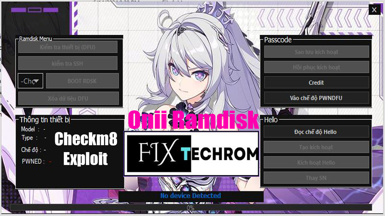 Onii Ramdisk iCloud Bypass Tool 2025 Checkm8 Exploit