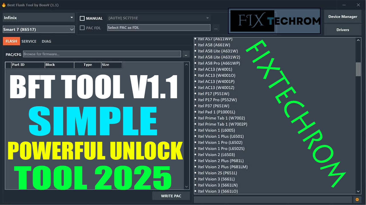 BFT Tool V1.1 Simple Powerful Unlock Tool 2025