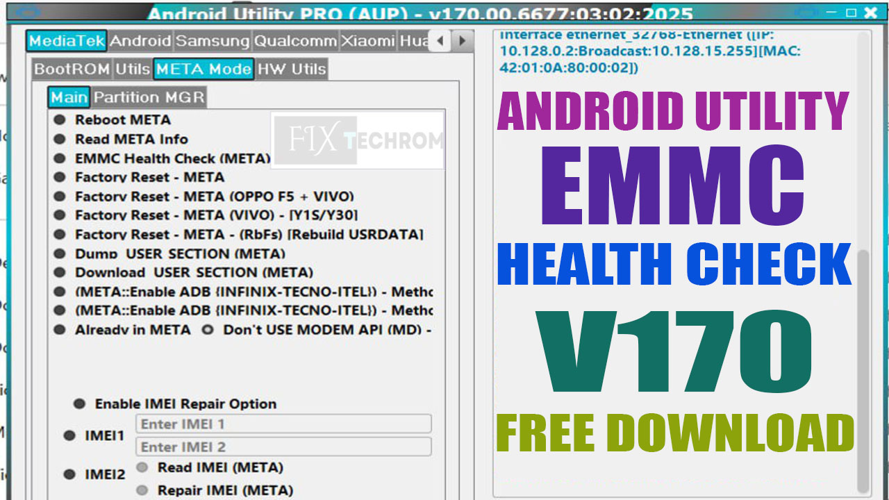 Download Android Utility Tool V170 EMMC Health Check 2025