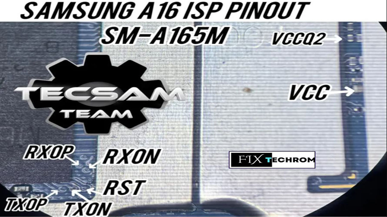 Samsung Galaxy A16 [SM-A165M] ISP Test Point Way