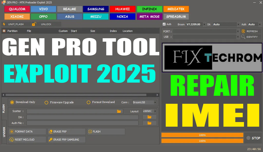 Gen Pro Tool Exploit 2025 Repair IMEI Mi Cloud Unlocking