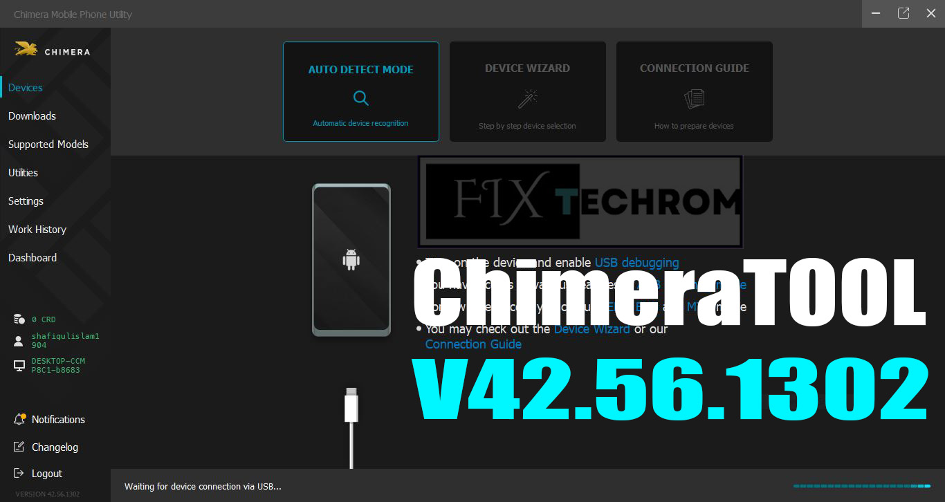 ChimeraTool v42.56.1302 Bypass IT Admin Lock Pixel IMEI Repair