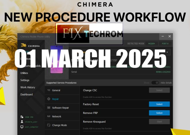 Chimera Tool Latest Update 2025 MTK BL Unlock Improvement