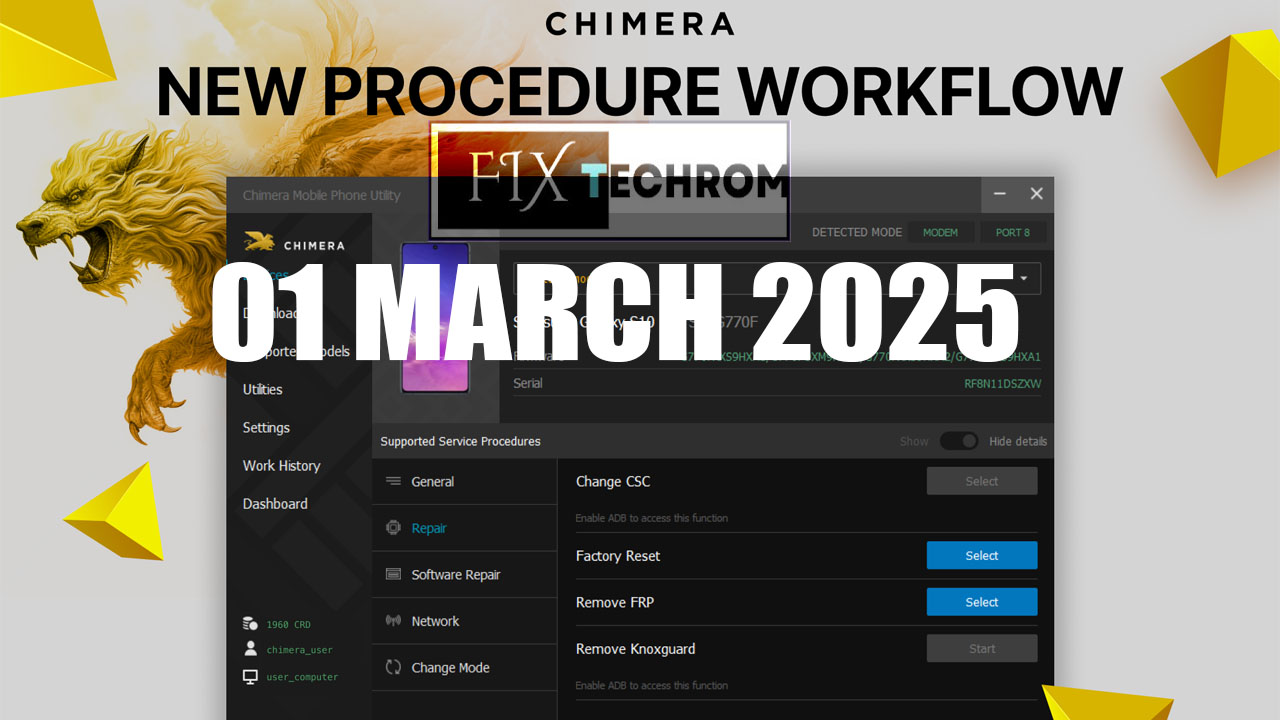 Chimera Tool Latest Update 2025 MTK BL Unlock Improvement