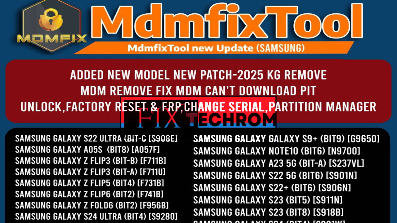 Download MDM Fix Tool V1.0.7.7 KG Remove 2025