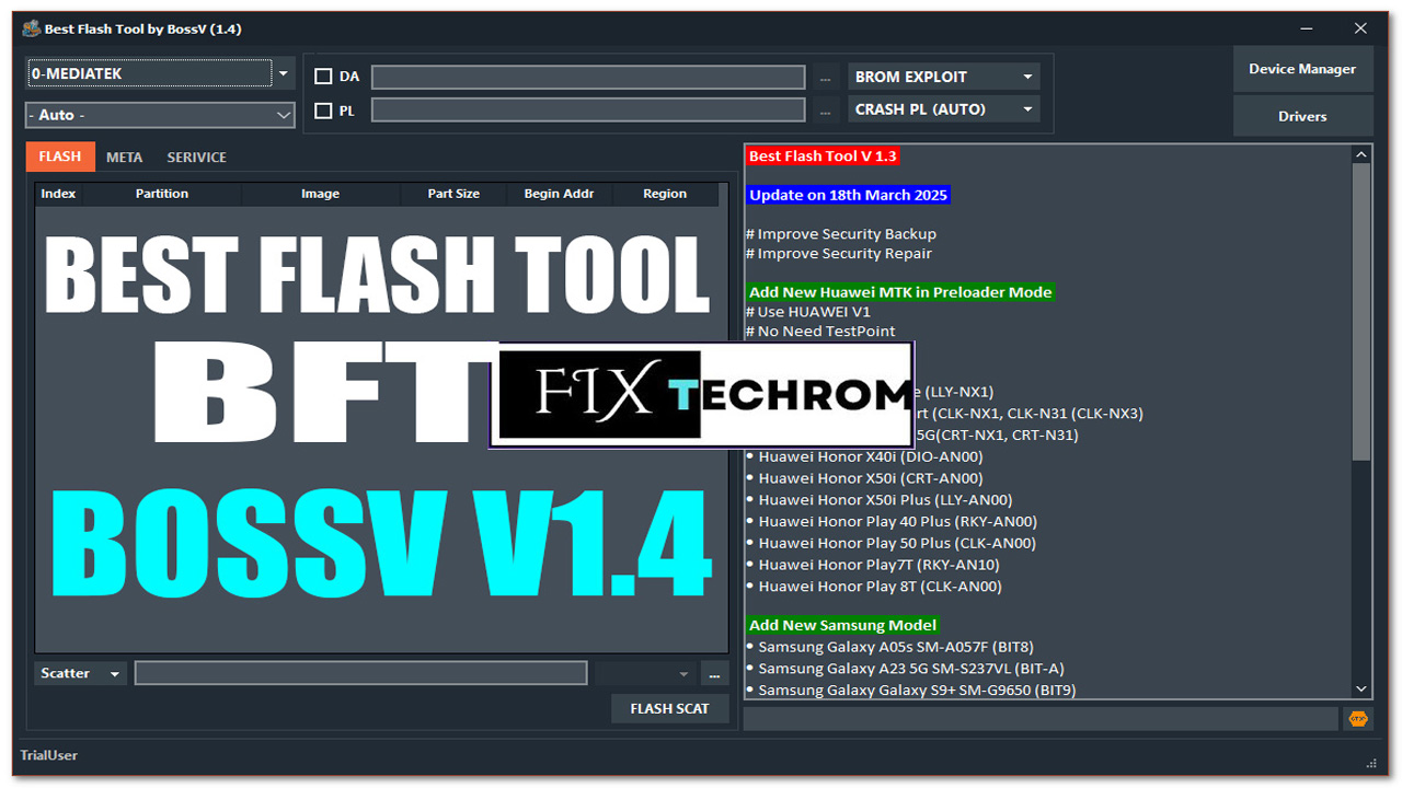 Best Flash Tool [BFT] BossV V1.4 IMEI Restoration 2025