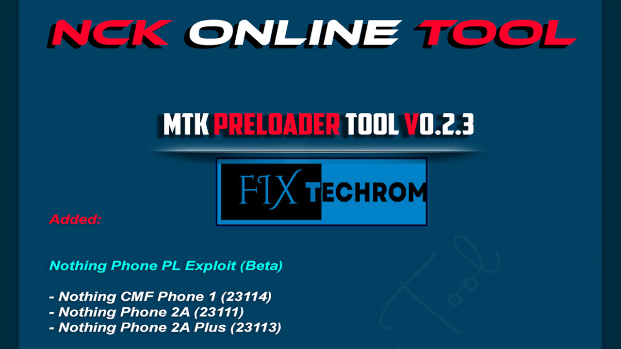 NCK MTK Preloader Tool v0.2.3 Latest Version