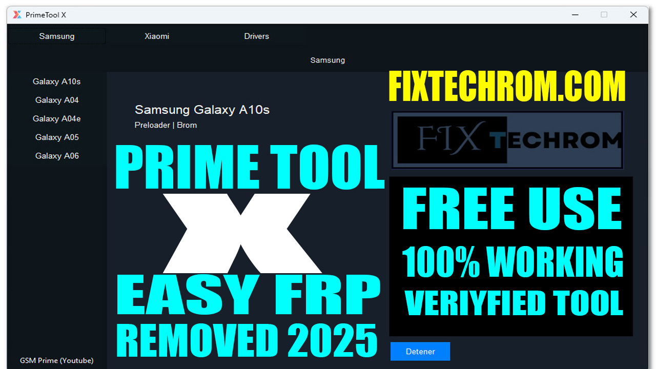 PrimeTool X 2025 Easy FRP Lock Unlocking