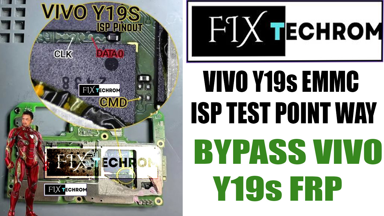 Vivo Y19s EMMC ISP Test Point Way Bypass Vivo Y19s FRP