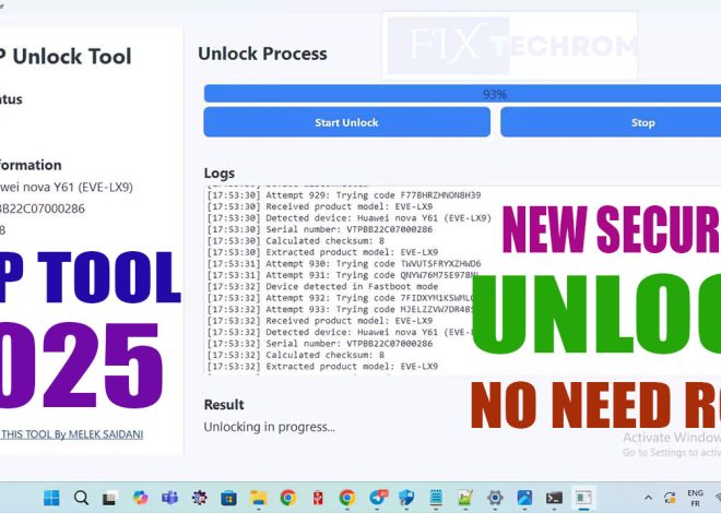 FRP Unlock Tool 2025 New Security Unlock One Click