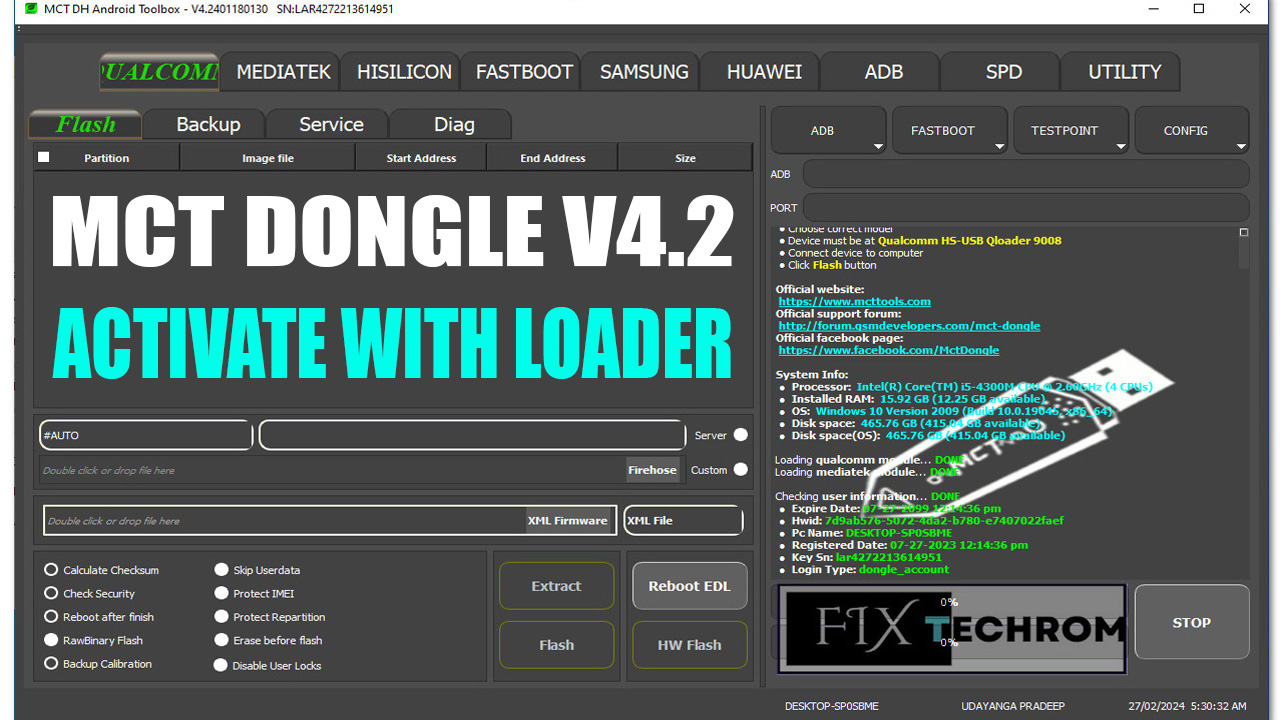 MCT Dongle V4.2 Free Activate With Loader Keygen