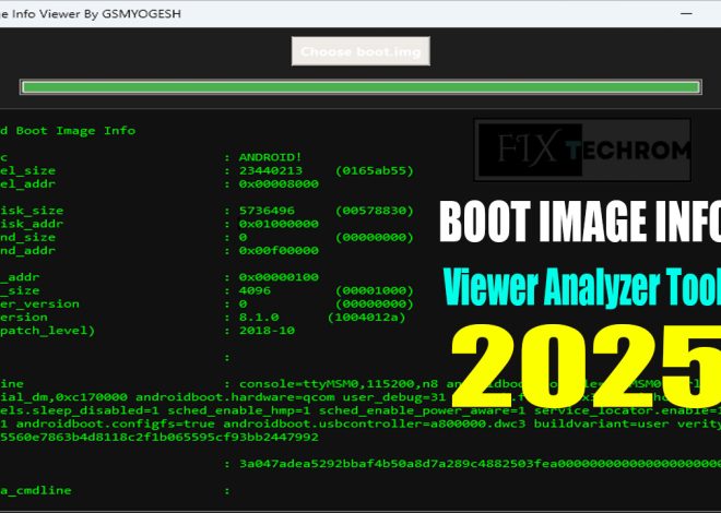 BOOT Image Info Viewer Analyzer Tool 2025