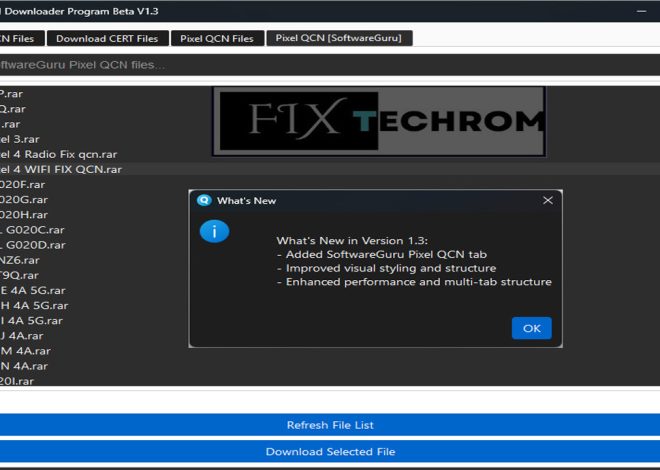 Xiaomi QCN Downloader Program Tool V1.3 Free Download