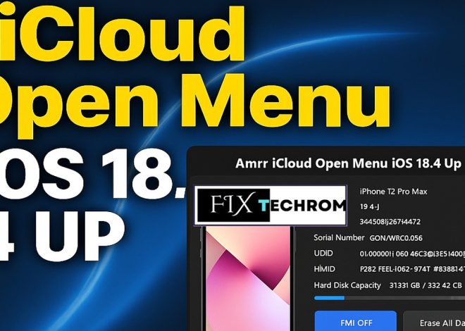 Amrr iCloud Open Menu Tool Support iOS 18.4 Up