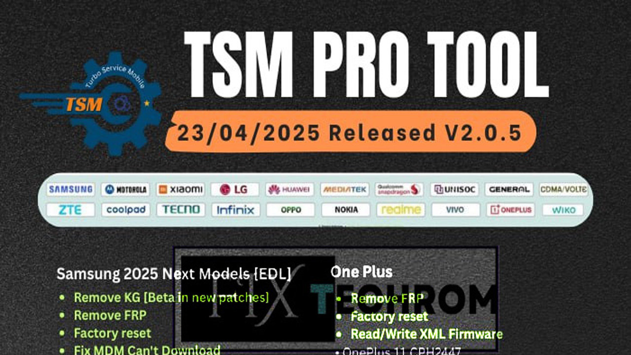 TSM Turbo Service Mobile Tool V2.0.5 Free Download
