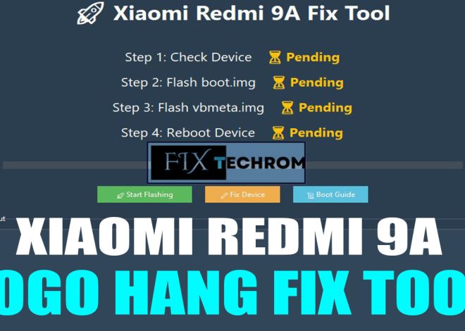 Xiaomi Redmi 9A Logo Hang Fix Tool Free Download