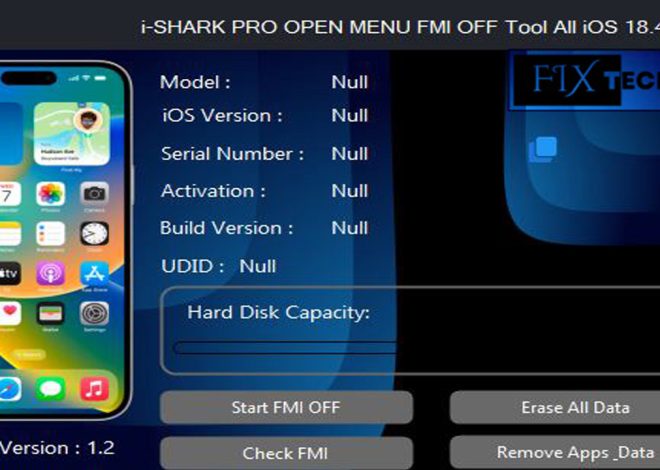 I-SHARK PRO Open Menu FMI OFF Tool V1.2 All IOS 18.4