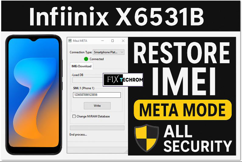 Infinix Hot 50i X6531B Repair IMEI Original in Meta Mode