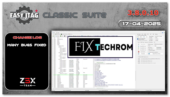 EasyJtag Classic v3.8.0.10 MTK Scatter Files Flashing