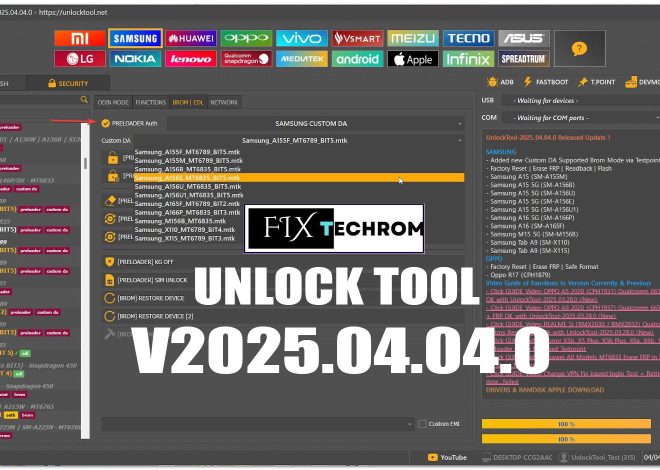 Unlock Tool v2025.04.04.0 DA Supported Brom Mode