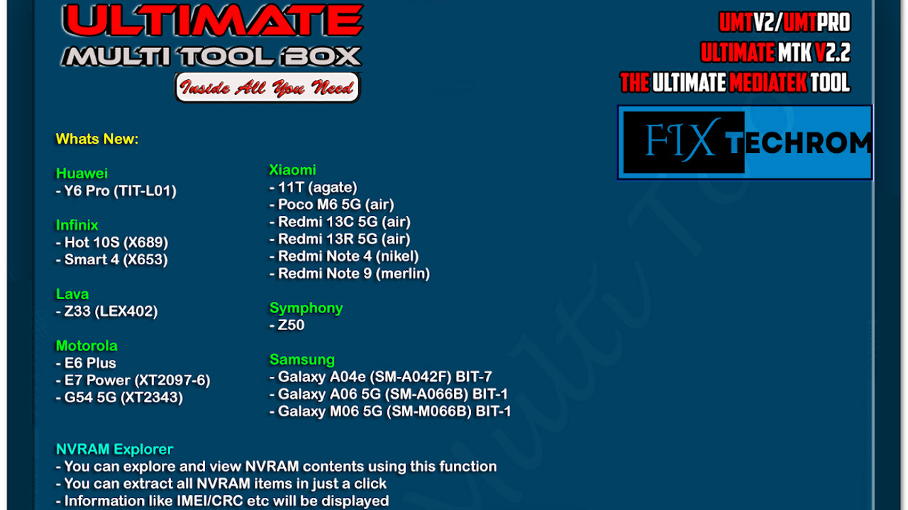 UMT PRO Ultimate MTK2 Tool V2.2 Format All Except Preloader