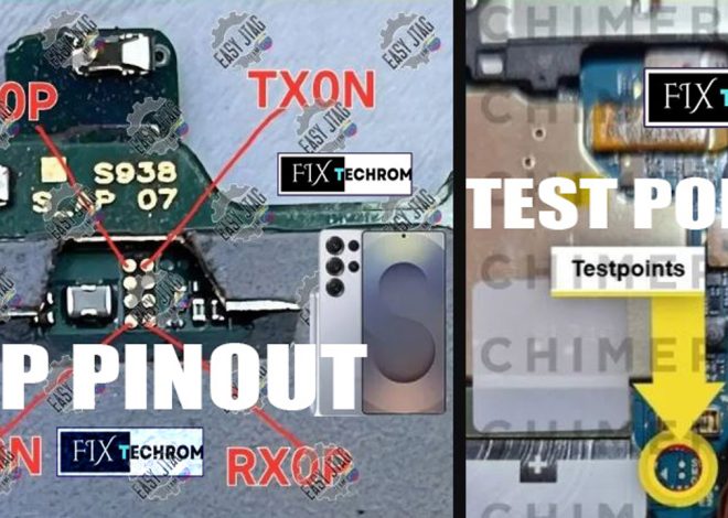 Samsung S25 Ultra [SM-S938B] UFS ISP Pinout Test Point Way
