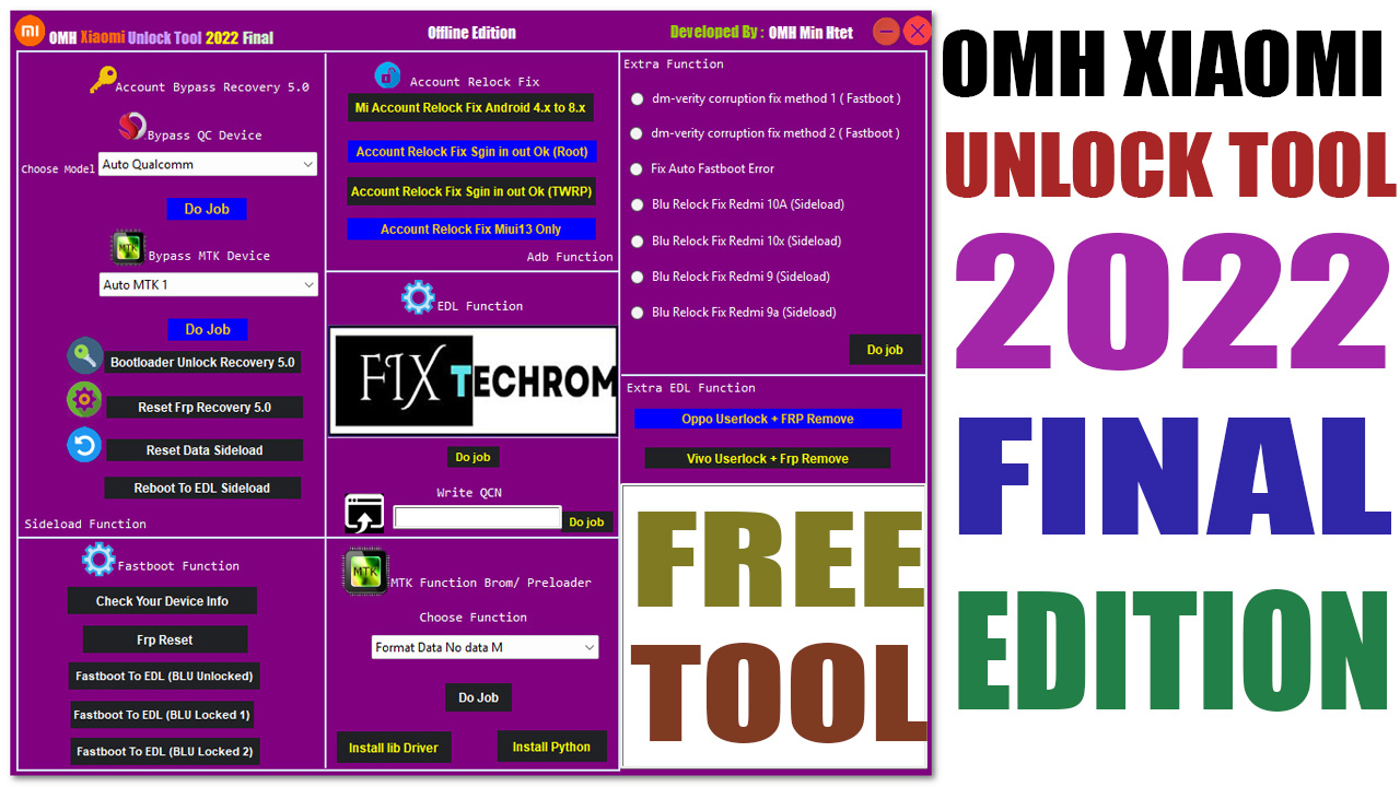 OMH Xiaomi Unlock Tool 2022 Final Edition Free Download