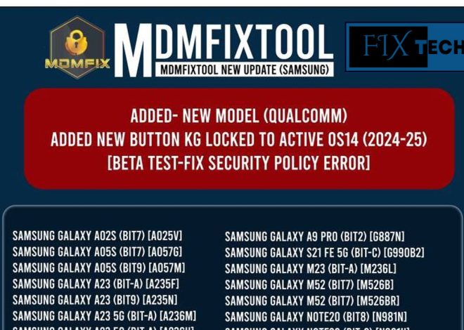MDM Fix Tool V1.0.8.6 New Latest Update Download
