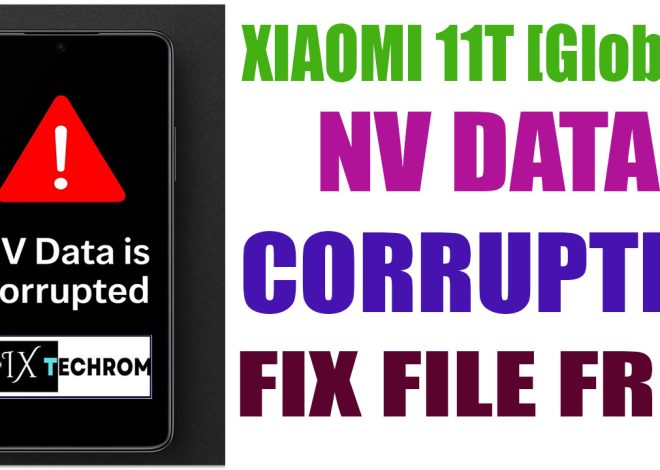 Xiaomi 11T [Global] NV Data Corrupted Fix File Free Download
