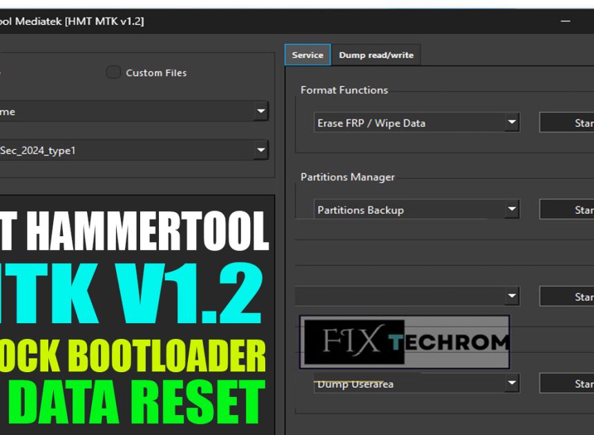 HMT HammerTool MTK V1.2 Unlock Bootloader NV Data Reset