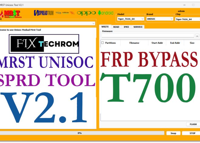 MRST Unisoc SPRD Tool V2.1 FRP Remove T700 Base Device
