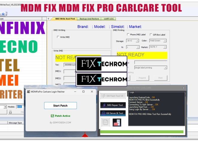 MDM Fix Pro Carlcare Tool Infinix/TECNO/itel Fast IMEI Repair